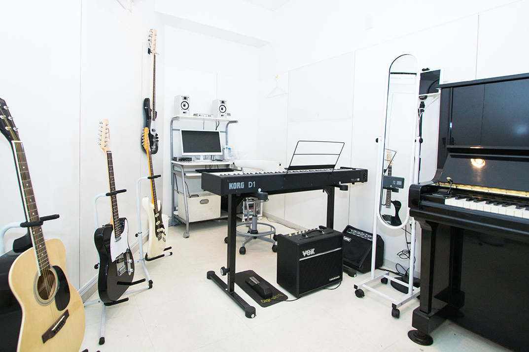 Wish名古屋校ギター教室のギターレッスンスタジオ